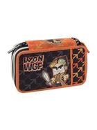 Lyon - Astuccio 3 zip arancio