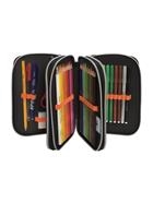 Lyon - Astuccio 3 zip arancio