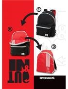 Zaino Americano Tinta Unita- 2 tasche - In&Out - Reversibile - Colori Assortiti