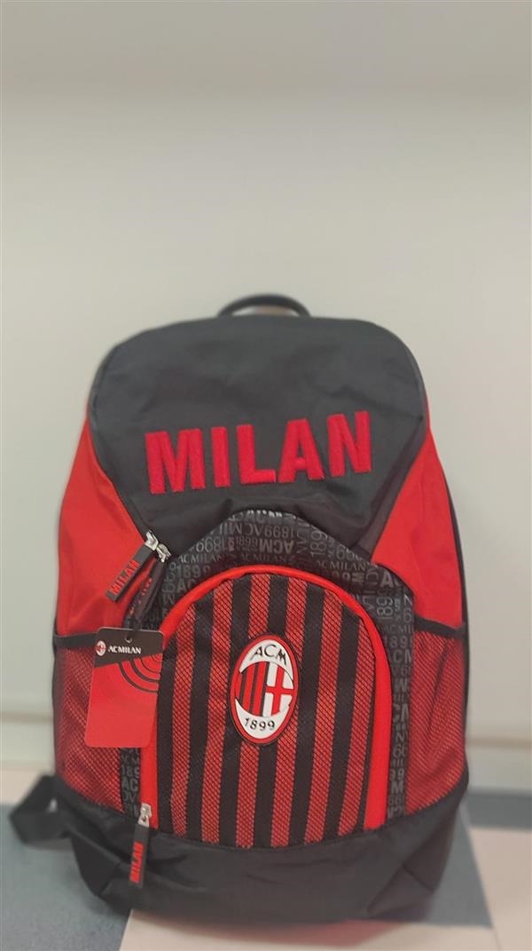 zaino ac milan, zaino scuola, milan, calcio, scuola